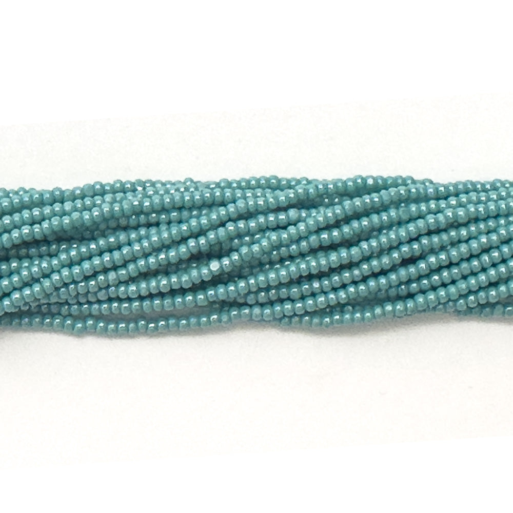 11SB385-C: CZ Seed Bead True Cut Sfinx Turquoise Green 11/0 - 6HK