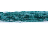 11SB386-CR: CZ Seed Bead True Cut Sfinx DK Green 11/0 1HK