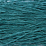 11SB386-CR: CZ Seed Bead True Cut Sfinx DK Green 11/0 1HK