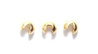 3FI169-G: Crimp Cover Nickel Free Gold 3mm 1 Gross