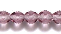 6FC296-DR: CZ Faceted MED Amethyst 6mm-50PC