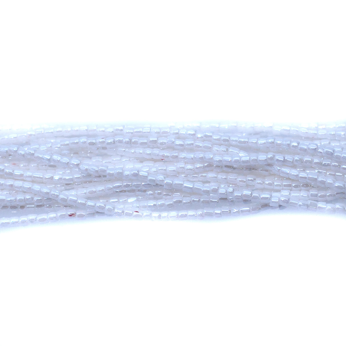 12SC312R: CZ Seed Bead 3-cut Luster White 12/0-1HK