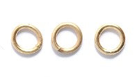 6FI891-HG: Solid Jump Ring Hamilton Gold 6mm 18GA 24 PC