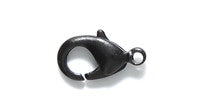 12FI644-MBR: Clasp Lobster Matte Black 12x7mm 4PPK