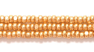 11SB854-C: CZ Seed Bead True Cut Metallic Gold 11/0 6HK