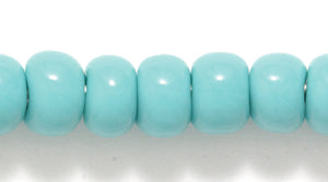 1SB185: CZ Seed Bead Opaque Turquoise Green 1/0 8STR