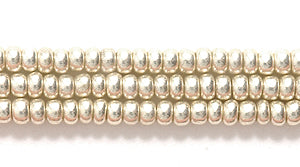 10SB812: CZ Seed Bead Metallic Silver 10/0 5HK