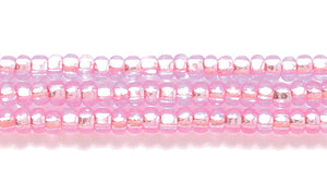 11SB492-DY: CZ Seed Bead Silver Lined Dyed Pink 11/0 6HK