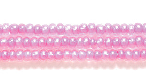 10SB792: CZ Seed Bead Colorlined Pink 10/0 5HK