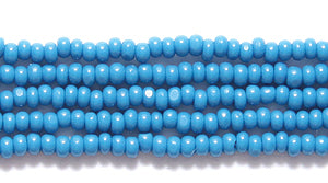 13SB167-C: CZ Seed Bead Charlotte Opaque Slate Blue 18HK