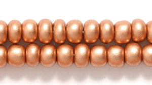 6SB957-ME: CZ Seed Bead Silk Copper Metallic 6/0 36STR