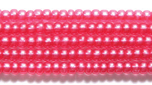 10SB295-TA: CZ Seed Bead Terra Pearl TR Rose Pink 10/0 5HK