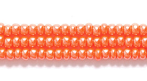 11SB334: CZ Seed Bead Sfinx DK Orange 11/0 6HK