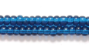 8SB269: CZ Seed Bead TR Montana Blue 8/0 6HK