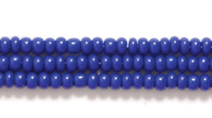 10SB176: CZ Seed Bead Opaque Royal Blue 10/0 5HK