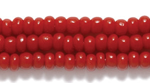 8SB148: CZ Seed Bead Opaque Brick Red Mahogany 8/0 3HK