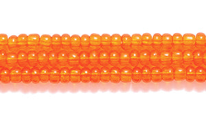 11SB234: CZ Seed Bead TR MED Orange 11/0 6HK