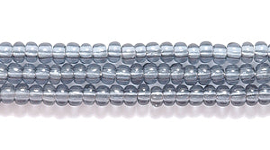 11SB205: CZ Seed Bead TR Grey 11/0 6HK