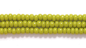 11SB183-OV: CZ Seed Bead Op Olive Green 11/0 6HK