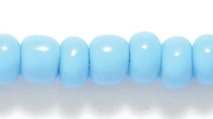 1SB162: CZ Seed Bead Opaque Turquoise LT Blue 1/0 18STR