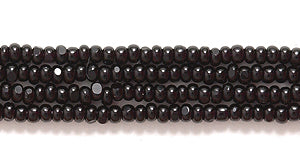 13SB109-C: CZ Seed Bead Charlotte True Cut Black 13/0 18HK