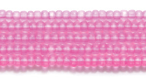 11SB694-NT: CZ Seed Bead Neon Fuchsia On Crystal 11/0 6HK