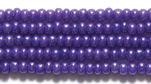 10SB698-DY: CZ Seed Bead Dyed Purple On Alabaster 10/0 5HK