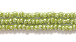 11SB383-OC: CZ Seed Bead True Cut Op Olive Green Sfinx 11/0 6HK