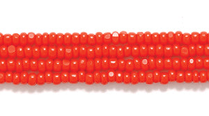 13SB144-C: CZ Seed Bead Charlotte True Cut MED Red 13/0 18HK