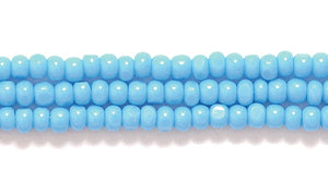 11SB165-C: CZ Seed Bead True Cut Op DK Turquoise Blue 11/0 6HK