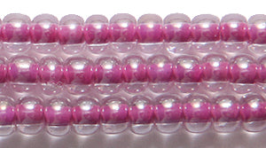 6SB793-V: CZ Seed Bead Colorlined Violet 6/0 36STR