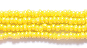 11SB522-C: CZ Seed Bead True Cut LT Yellow Pale AB 11/0 6HK