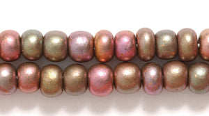 6SB956-AB: CZ Seed Bead Silk DK Bronze AB 6/0 36STR