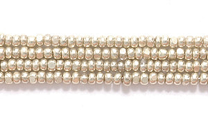 13SB812-C: CZ Seed Bead Charlotte Metallic Silver 13/0 18HK