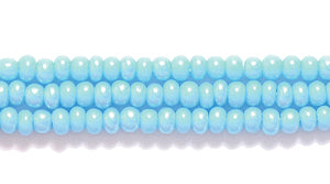 11SB562: CZ Seed Bead Turquoise Blue AB 11/0 6HK