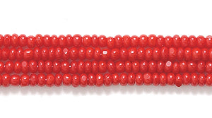 13SB146-C: CZ Seed Bead Charlotte Cut DK Red 13/0 18HK