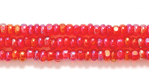 11SB544-TC: CZ Seed Bead True Cut TR Ruby AB 11/0 6HK