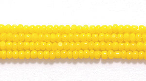 13SB126-C: CZ Seed Bead Charlotte True Cut DK Yellow 13/0 18HK