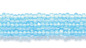 11SB263-C: CZ Seed Bead True Cut MED LT Aqua 11/0 6HK