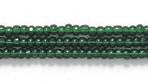 11SB288-C: CZ Seed Bead True Cut TR Deep Emerald Green 11/0 6HK