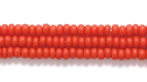 11SB146-M: CZ Seed Bead Op DK Red Matte 11/0 6HK