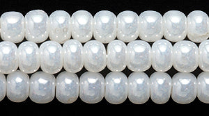 6SB614: CZ Seed Bead Pearl Off White 6/0 36STR