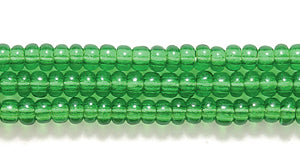 10SB283: CZ Seed Bead TR MED Green 10/0 10HK