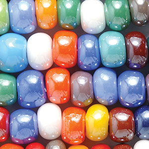 1SB301: CZ Seed Bead OPQ LSTR Mix Loose 1/0 100GM