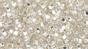 10SB412-L: CZ Seed Bead Silverlined Crystal 10/0  250GM