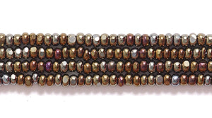 13SB558-C: CZ Seed Bead Charlotte Cut Brown Iris 13/0 18HK