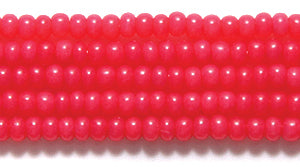 10SB993: CZ Seed Bead Dyed Pink 10/0 5HK