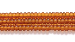 11SB256-M: CZ Seed Bead TR DK Topaz Matte 11/0 6HK