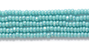 13SB585-C: CZ Seed Bead Charlotte Turquoise Green AB 13/0 18HK