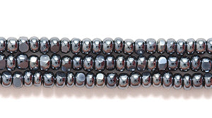 11SB309-C: CZ Seed Bead True Cut Gunmetal 11/0 6HK